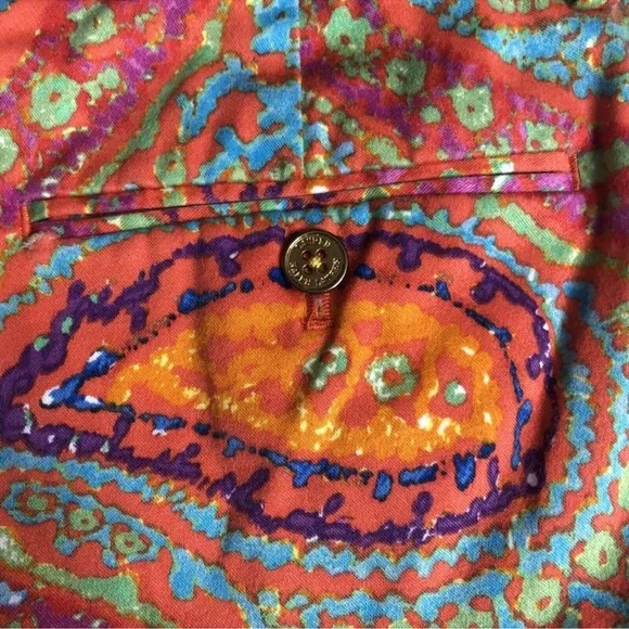 ❤️ Lauren Ralph Lauren Paisley Chino Shorts - Picture 6 of 11